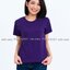 3XL เสื้อยืด สีม่วงเข้ม คอกลม แขนสั้น Size 3XL
