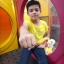 เสื้อยืดเด็ก สีเหลือง คอกลม แขนสั้น Size 2XL