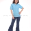 เสื้อโปโล สีฟ้าอ่อน TK Premium แขนสั้น ทรงเว้า (หญิง) Size 2XL