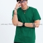 S เสื้อยืด สีเขียวใบไม้ คอกลม แขนสั้น Size S