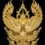 พญาครุฑ รุ่น ทวียศ มหาลาภ แคล้วคลาด ชนะมาร วัดอรัญญิการาม(โนนหมากนุ่น) สระแก้ว เนื้อ ทองเทวาฤทธิ์ชุบทอง เลข 453