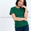 S เสื้อยืด สีเขียวใบไม้ คอกลม แขนสั้น Size S