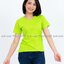 3XL เสื้อยืด สีเขียวมะนาว คอกลม แขนสั้น Size 3XL