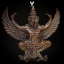 พญาครุฑ รุ่นแรก หลวงปู่เทือง วัดโพธิ์ชัย จ.เลย เนื้อนวะผสมชนวน องค์นี้หมายเลข 8