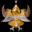 พระยาสุบรรณปักษี รุ่น รวยมหาอำนาจ หลวงปู่ชัชวาลย์ วัดบ้านปูน เนื้อ3กษัติย์