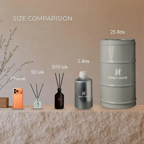 Hanky House รีฟิลก้านไม้หอม ขนาดจัมโบ้ Refill Aroma Reed Diffuser 25ลิตร น้ำมันหอมระเหย JUMBO Refill ***Pre-order 30 วัน*** image 3